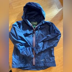 L.L. Bean kids raincoat size 5-6 navy